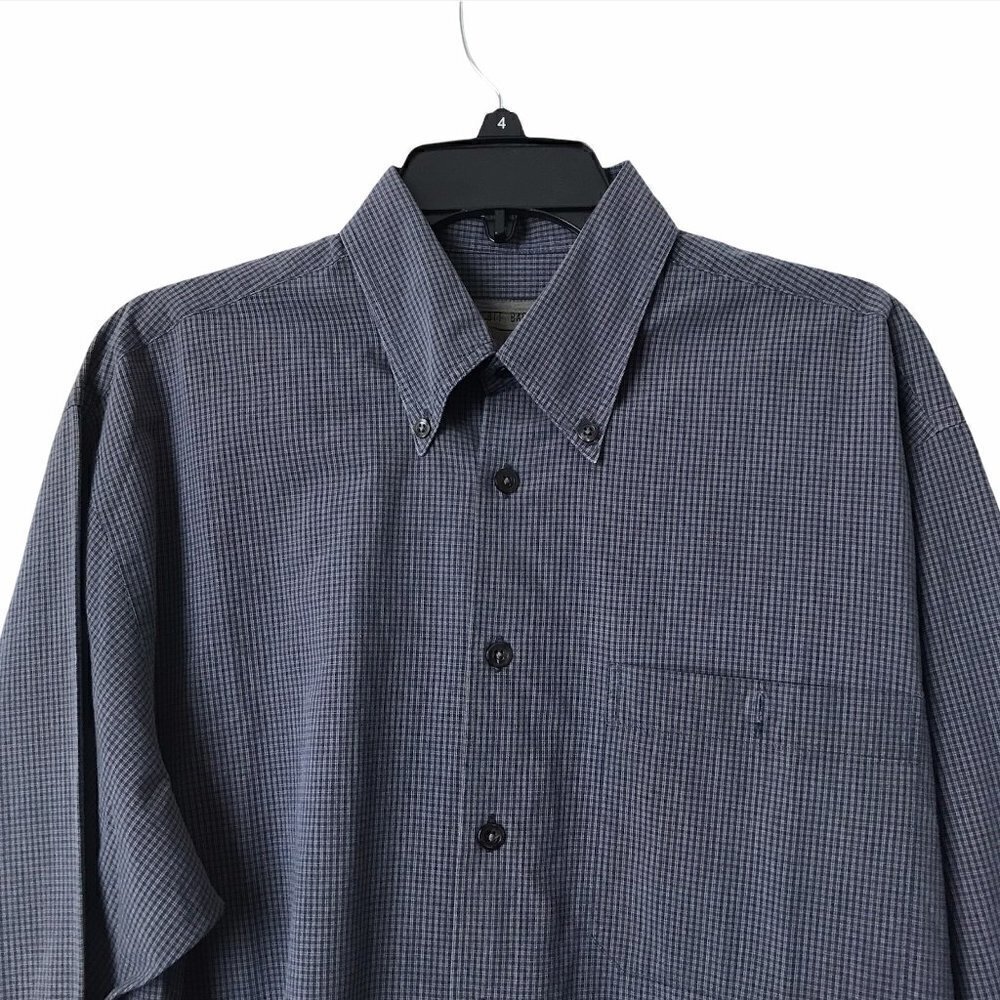 SCOTT BARBER - Long Sleeved Button Down Multi Check Sport Shirt